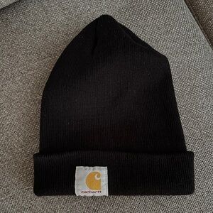 Solid Black Carhartt Beanie